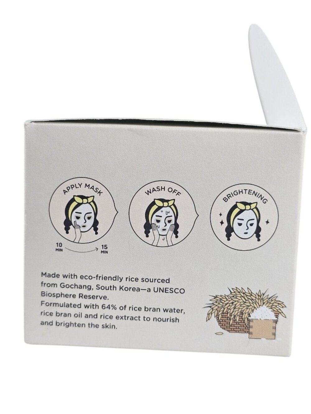 Midha Rice Brightening Mask 100ml Korean Skincare Kbeauty New - Picture 2 of 6